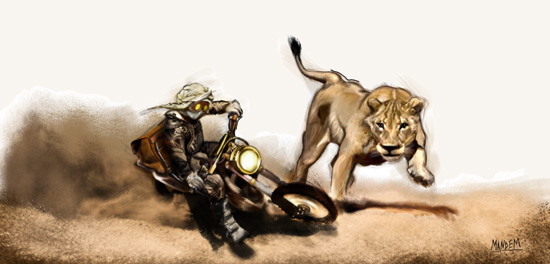 lion hunt